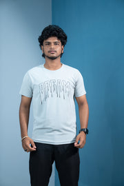 Trending Oversized DREAM Printed T-Shirt for Men - Ash